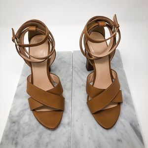 Genuine leather block heels sold by Club Monico